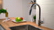 Hansgrohe focus m41 - miscelatore da cucina - comando monocomando - 240mm - doccetta estraibile - acciaio inox - 2 tipi di doccetta