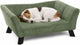 Cama para perro Flamingo – sofá perro – sofá gato – damario rectangular verde – 62,5 x 43 x 25 cm – patas de madera