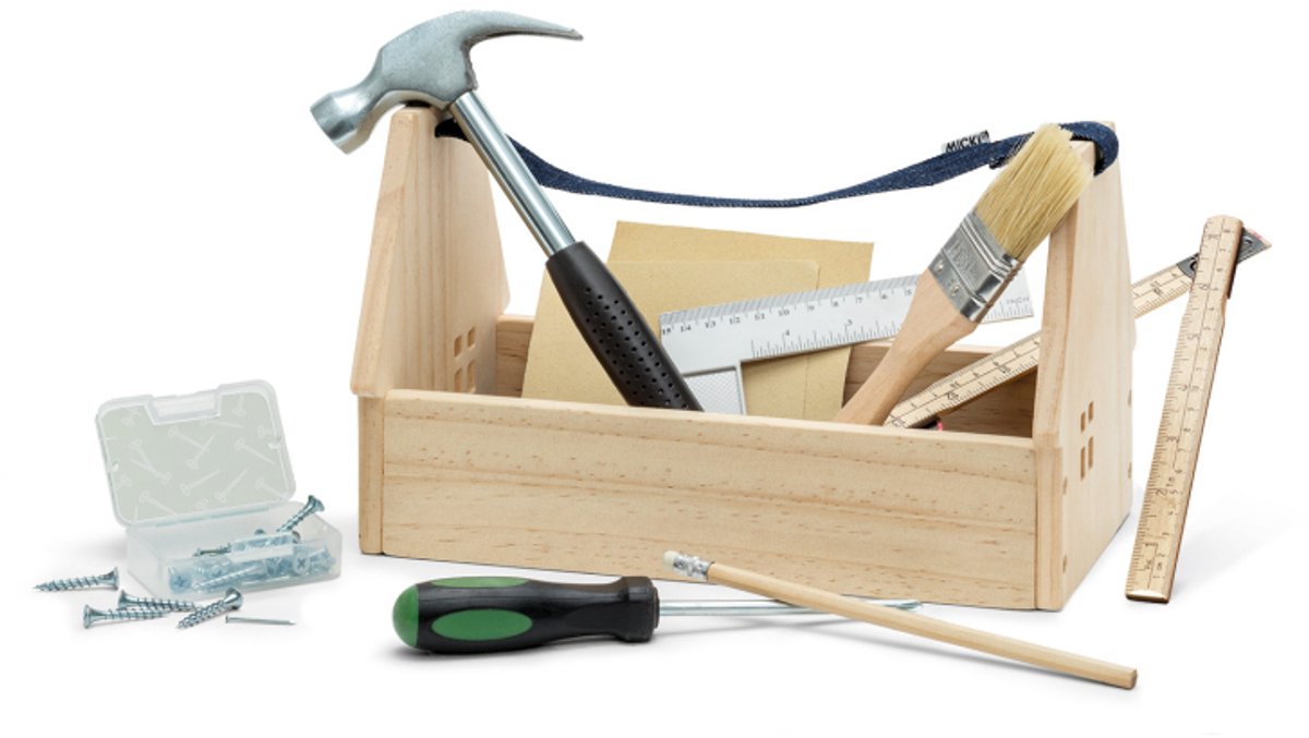 Caja de herramientas de madera con herramientas Micki juguetes eróticos
