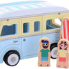 Jouéco joueco houten retro strandbus met accessoires