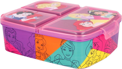 Portapranzo Principesse Disney 3 scomparti -18x13 cm - portapane - portapranzo