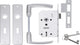 Cerradura día noche Starx con herrajes de aluminio blanco