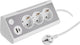 Q-link power strip - 3-way - earthed - USB A C - with lamp - 3 x 1.5 mmâ² - 1.5 m - white