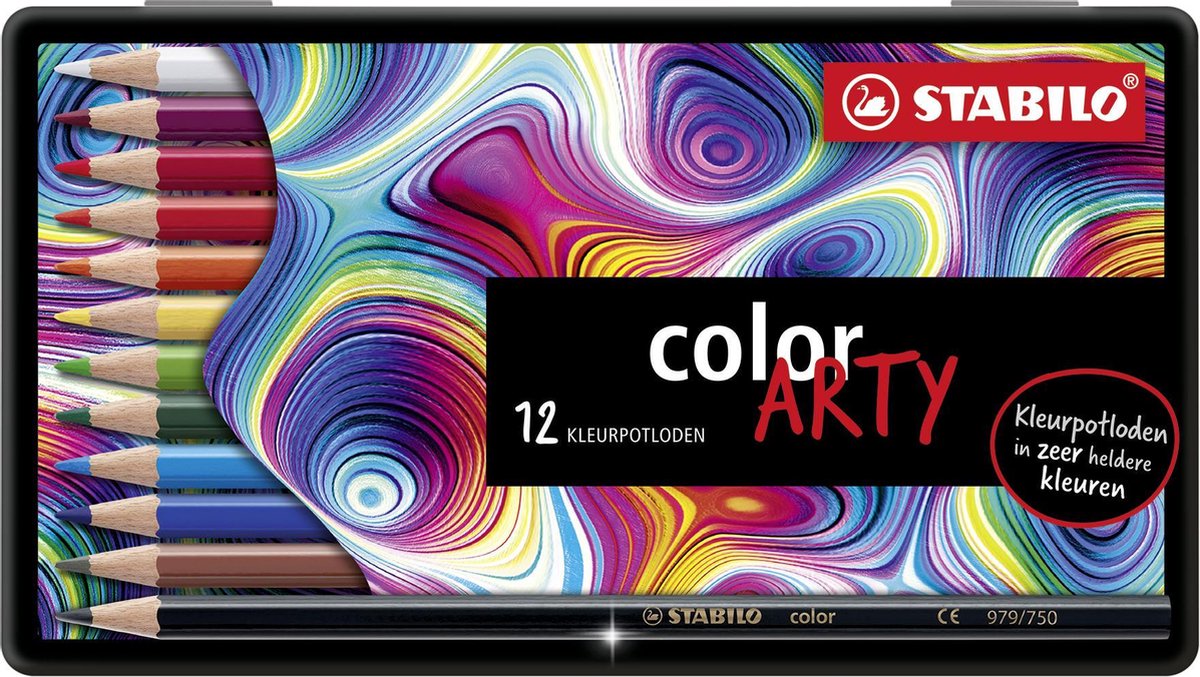 Stabilo color 12 matite colorate in barattolo