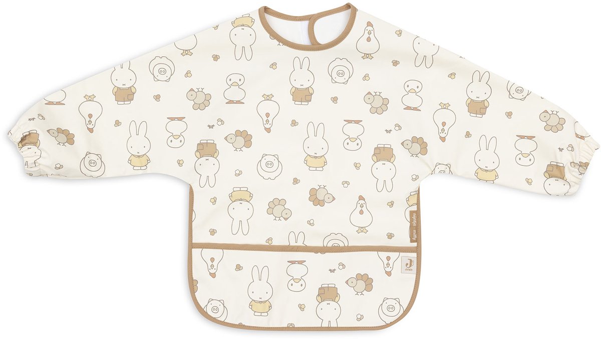Babero Jollein impermeable con manga - 1 pieza - miffy family farm