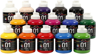 Creativ azienda acyrl vernice lucida colore semitrasparente, 15x500ml