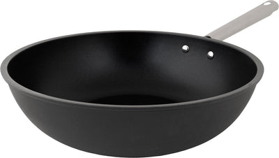 Padella wok ecodura accogliente e trendy - ø28 cm - senza pfas - padella wok a induzione - riscaldamento rapido - senza coperchio - nera
