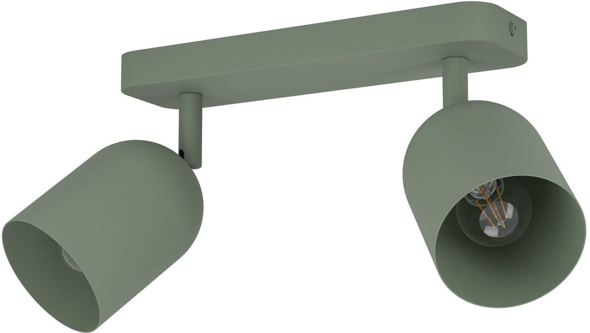 Spot Eglo tilston - e14 - 28 cm - verde - inclinabile