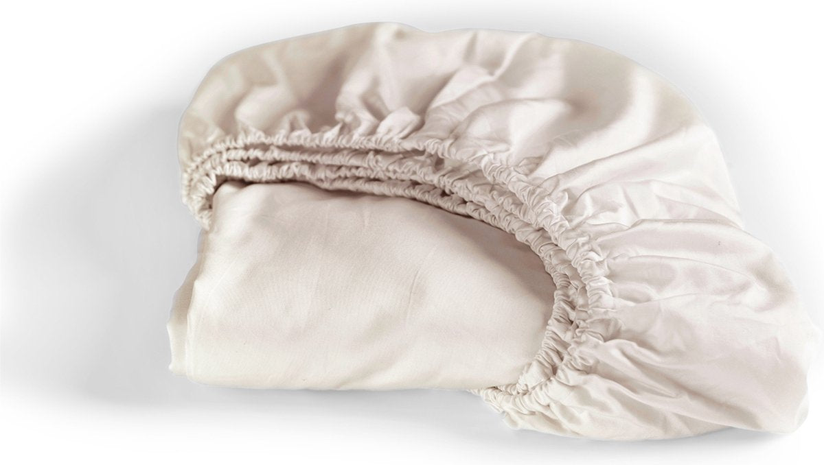 Cinderella - sundays - hoeslaken - tot 25 cm matrashoogte - satijn - 70x200 cm - zandkleur