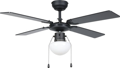 Ventilatore da soffitto con lampada Eglo fortaleza - ø 106,6 cm - 3 velocità - ac maggiore durata - marrone nero