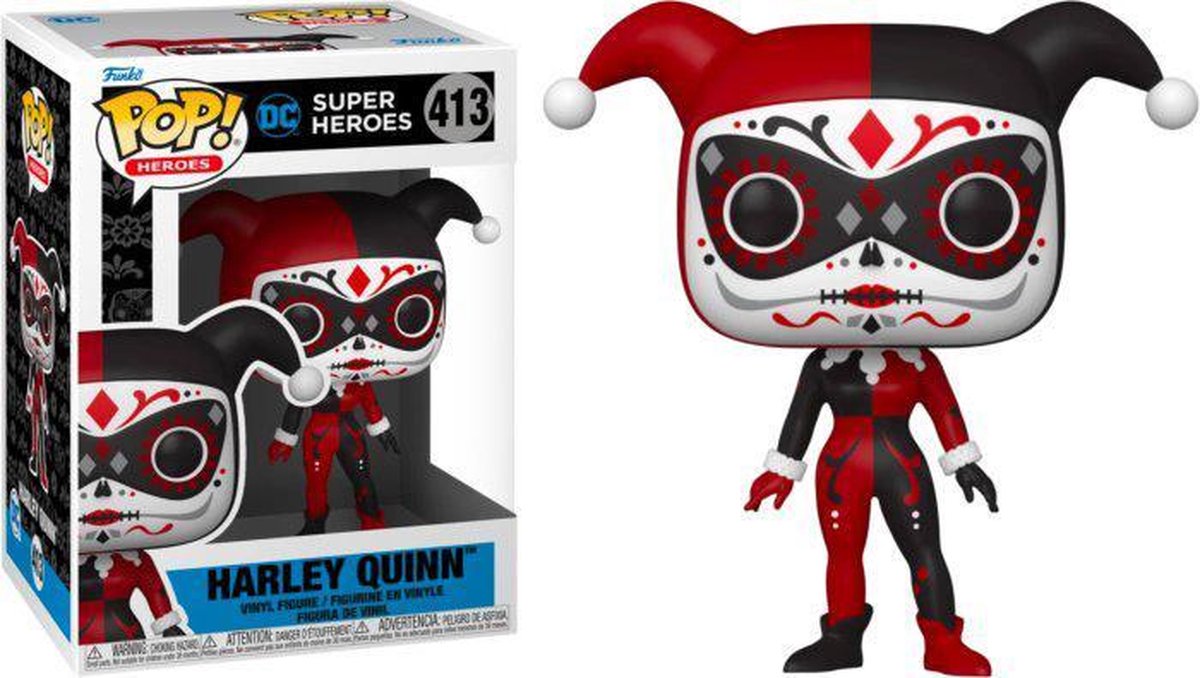 Funko pop! heroes: dc super heroes - harley quinn dia de los muertos