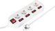 Q-link stekkerdoos - 4-voudig - met 5 schakelaar - 3 x 1.5 mmâ² - 1.5 m - wit