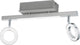 Eglo cardillio 1 - spot - 3 lichts - aluminium, chroom - gesatineerd
