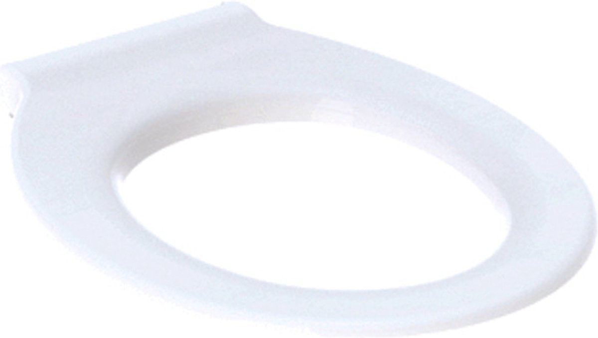 Asiento de inodoro Geberit 300 confort sin tapa para discapacitados antibacteriano con pasador continuo blanco 501387001