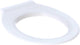 Asiento de inodoro Geberit 300 confort sin tapa para discapacitados antibacteriano con pasador continuo blanco 501387001