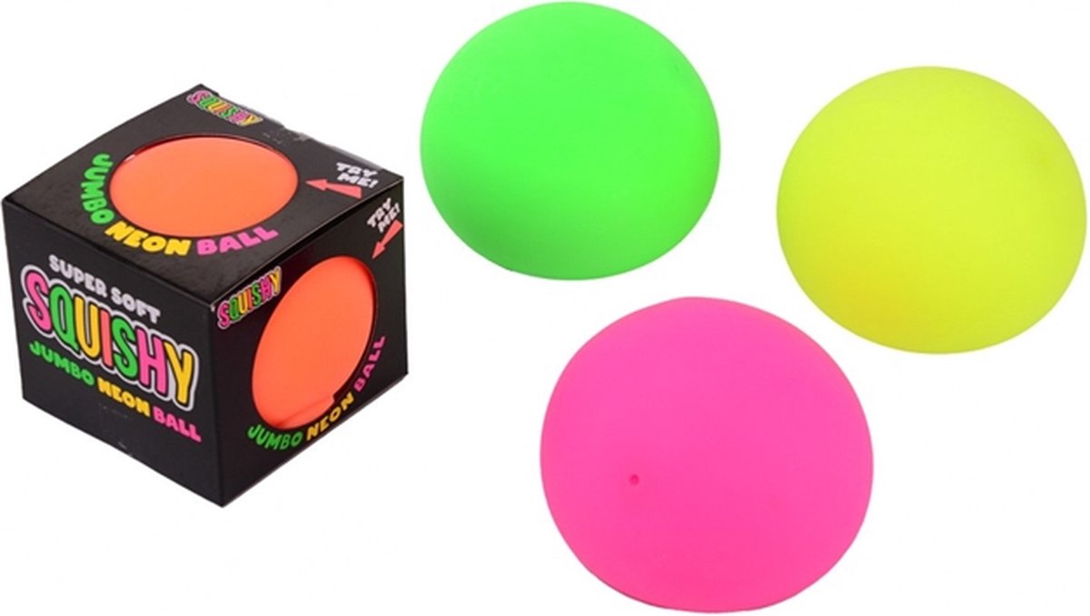 Johntoy john toy jumbo neon bal in open doos