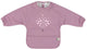Trixie | bavaglino lavabile con maniche - mrs. pavone - per neonati e bambini piccoli 2-4 anni - facile da pulire - viola