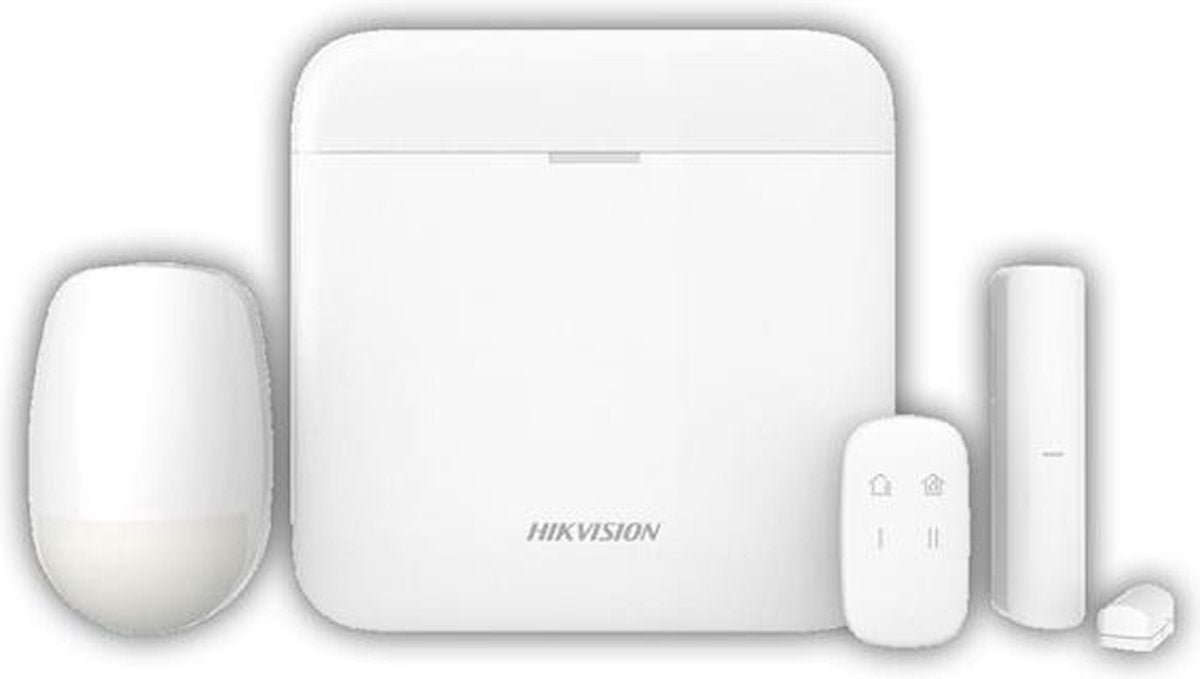 Starter kit allarme Hikvision ds-pwa64-kit-we ax pro wireless 868 mhz con lan, wifi e GPRS