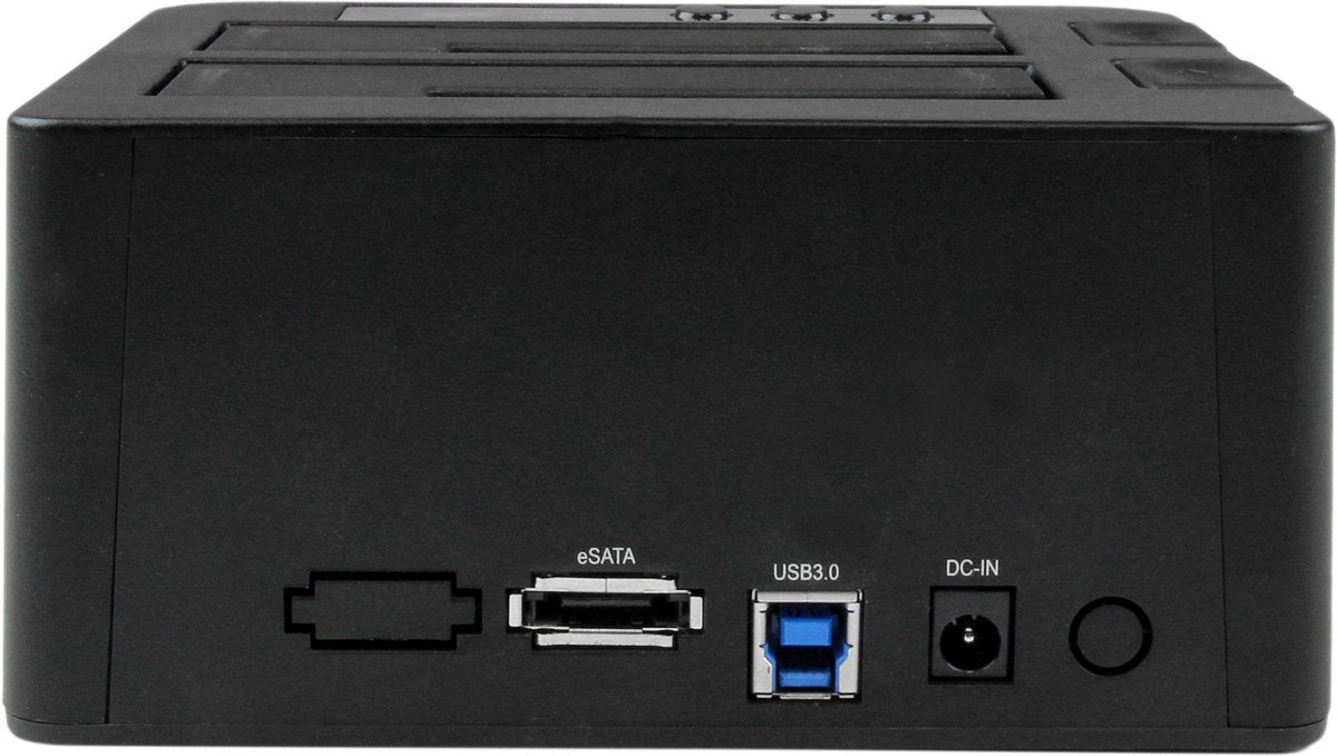 Dock duplicatore disco rigido Startech ESATA - Clonatore HDD USB 3.0 - SATA III 6 GBP S - Nero