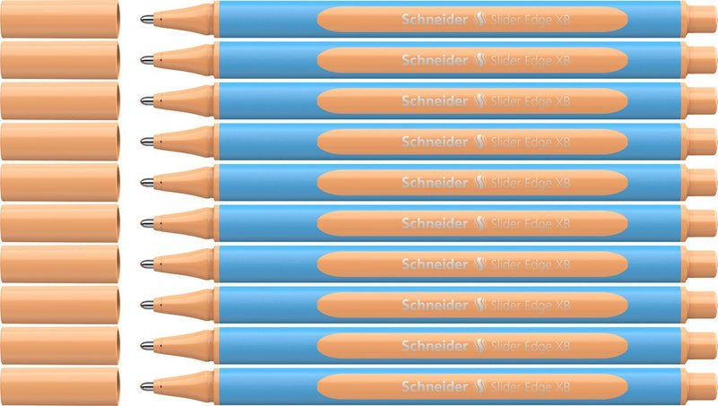 Schneider Writing Instruments Bolígrafo Schneider - Borde deslizante pastel - xb - melocotón pastel - 10 piezas - s-152226-10