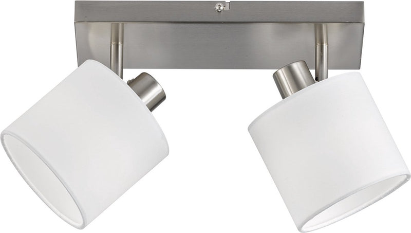 Rl live your light reality tommy spot - níquel mate - excl. 2x e14 - blanco