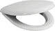 Asiento de inodoro Plieger brussels - asiento de inodoro de forma universal - termoplástico - blanco - con tapa - apto para inodoro de 70 cm