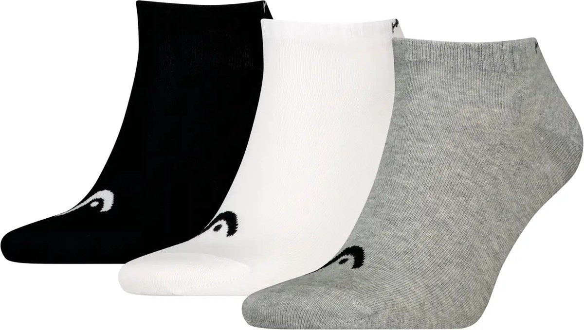 Head - unisex - alle sporten sneakersokken - training - 3 pack - maat 43-46