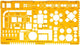 Modello combinato Aristo architects ii - scala 1:50 - con punti di inchiostro - arancione trasparente - ar-5062
