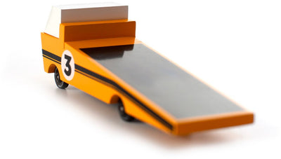 Carrera de grúas de coches de juguete Candylab: mundo de coches de caramelo de madera.