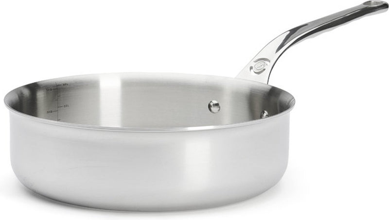 Debuyer de buyer affinity - sauteuse - rvs - rechte rand - 24 cm - pfas vrij