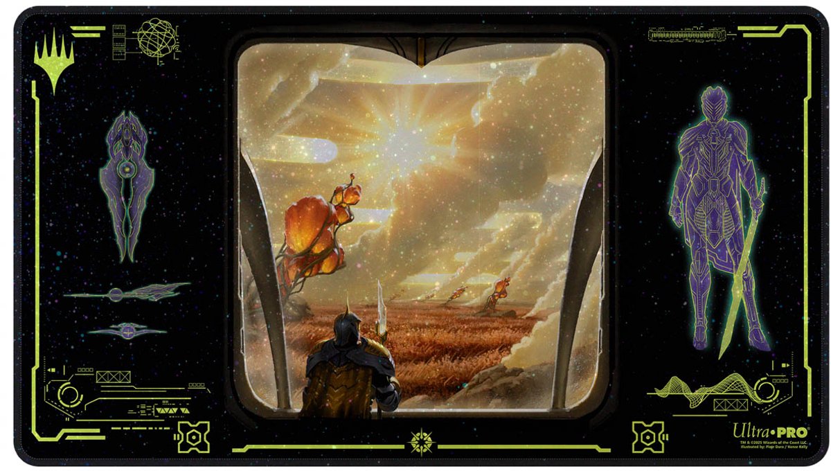 Ultrapro ultra pro - magic: the Gathering - Edge of Eternities - Adagia, tappetino da gioco olografico Windswept Bastion - Regno Unito