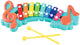 Play xylophone with musical notes, 3dlg.
