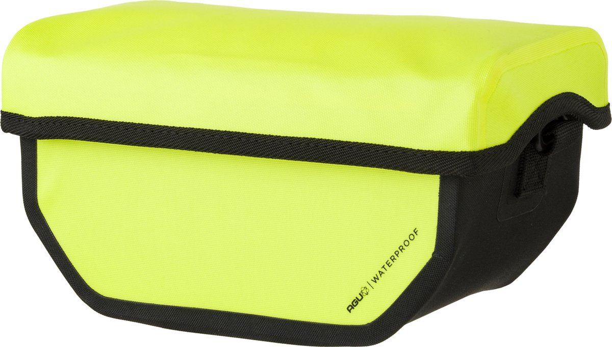 Agu clean bolsa de manillar refugio klickfix mediano amarillo neón