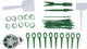 Set accessori per piante Kinzo - set di accessori per piante 53 pezzi - comprese etichette per piante, legacci per piante e filo da giardino - accessori per la cura delle piante