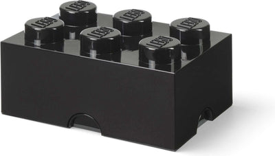Lego - opbergbox brick 6 - nylon - zwart