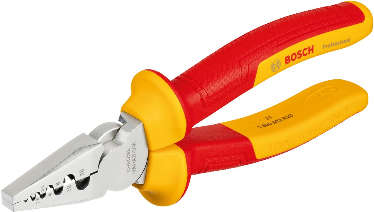 Alicates para engarzar Bosch Professional VDE - 180 mm