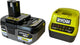 Set energia Ryobi con batteria 4.0 ah e caricabatterie rc18120-140x one+ 18v