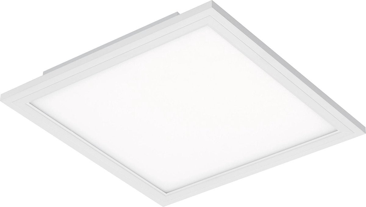 Briloner piatto - lámpara de techo - lámpara de techo con sensor de movimiento - ultraplana - lámpara LED 12w - 1.300 lumen - sensor de luz diurna - cuadrada - blanco - 29,5 cm
