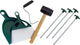 Set accessori Eurotrail tenda acciaio nero argento 8 pezzi