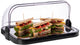 Vitrina para buffet Aps - vitrina de 4 piezas con tapa enrollable - incluye elementos refrigeradores - para buffet - negro