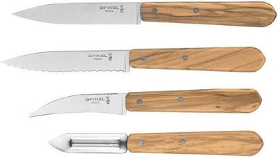 Opinile Kitchen Knives Olive Wood 4 pezzi