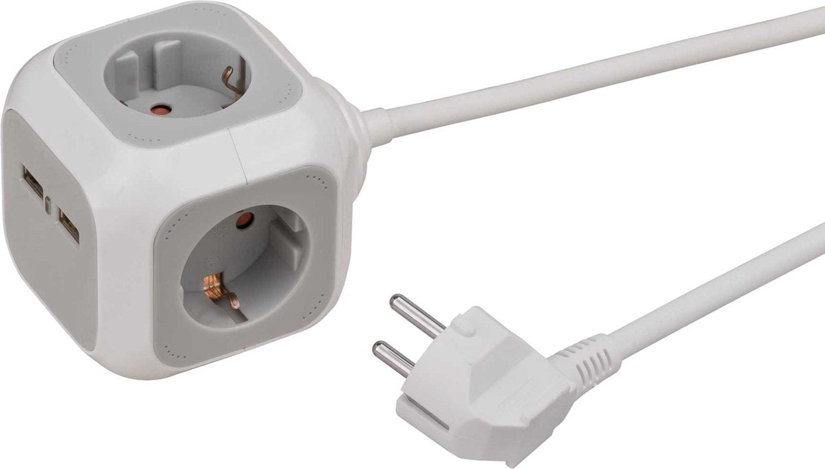 Brennenstuhl Alea-Power 2xusb-Charger + Plug 4 Time