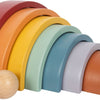 Small foot - houten regenboog bouw bogen met bal,