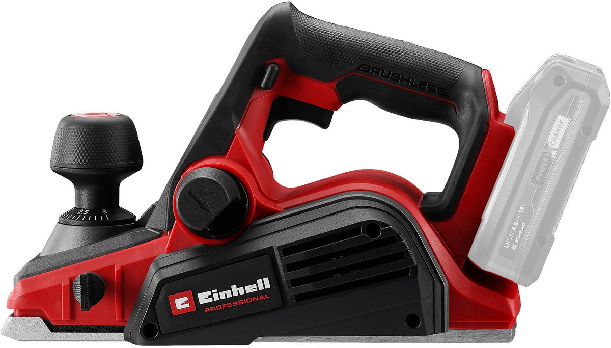 Einhell professional accu schaafmachine tp-pl 18 3 li bl solo - power x-change - 18 v li-ion - schaafbreedte: 82 mm - maximale spaandiepte: 3 mm - excl. accu en lader