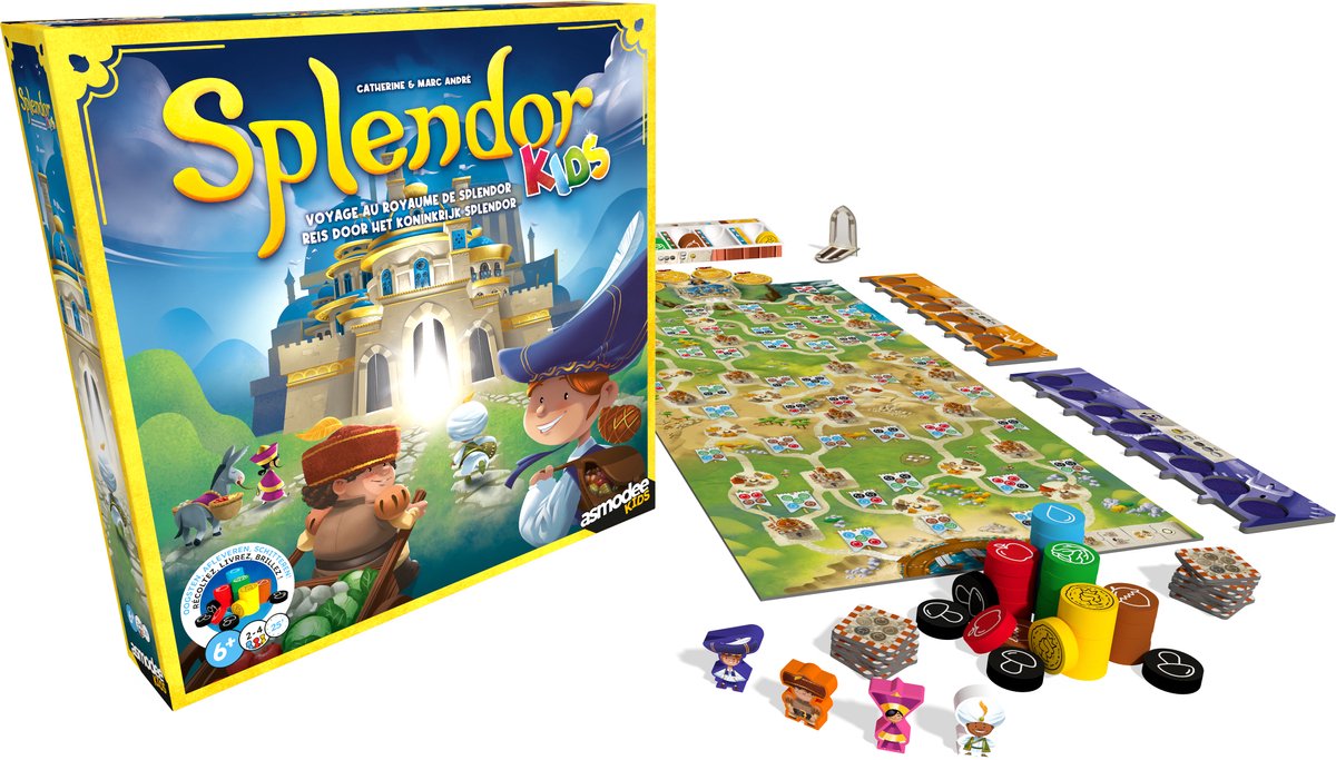 Asmodee bordspel splendor kids - strategisch kinderspel avontuur.