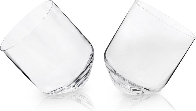 Bicchiere da whisky rotolante Viski - cristallo - 354 ml - 2 pezzi