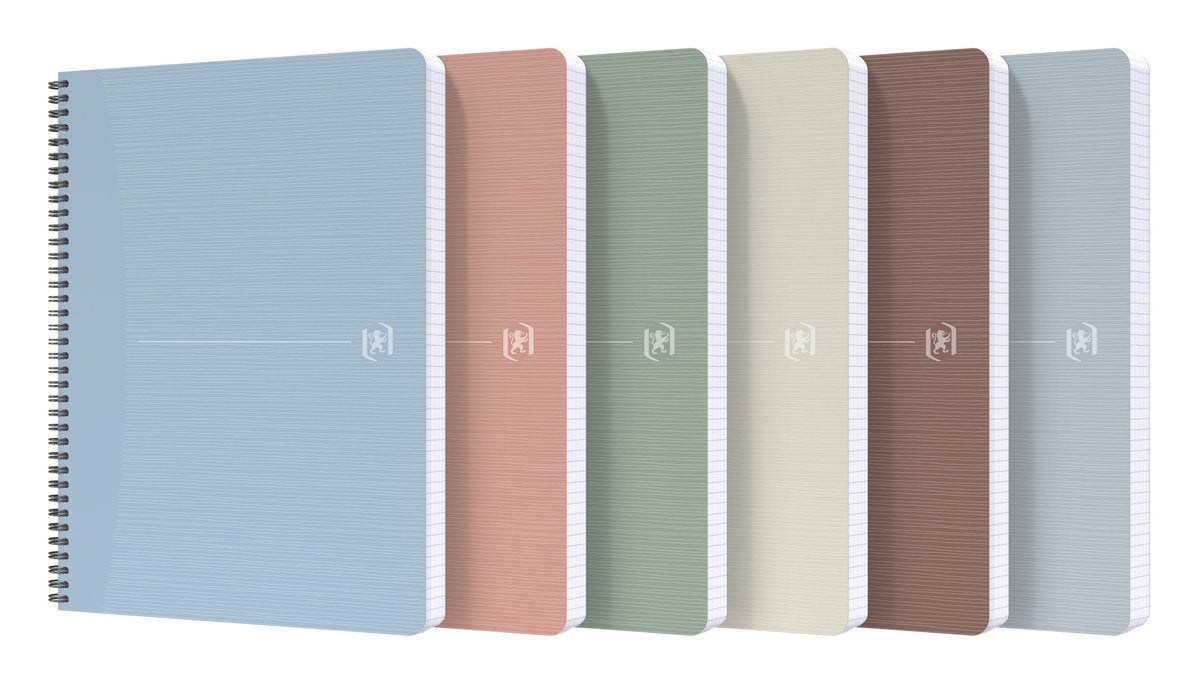 Oxford my rec'up - 100% recycled notitieboek - a4 - 1 stuk - geruit - 90 vel - assorti