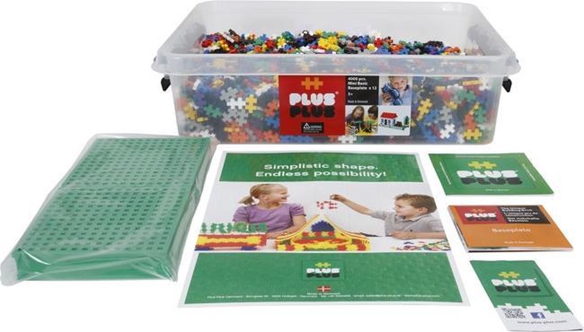 Plus-plus plus plus - mini basic - 4000 ud + 12 placas base (3388)