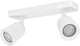 Eglo camaldoli spot - gu10 - 30 cm - wit - kantelbaar