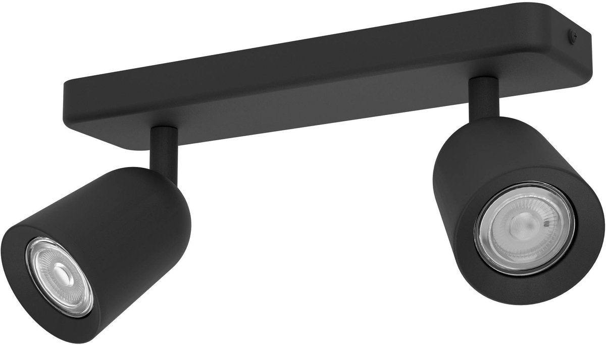 Faretto Eglo camaldoli - gu10 - 30 cm - nero - inclinabile